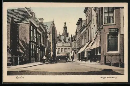 AK Gouda, Lange Tiendeweg, Winkels, Kerk