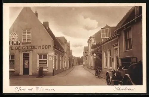 AK Wassenaar, Schoolstraat, Café De Goede Hoop