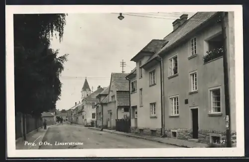 AK Perg, Partie in der Linzerstrasse