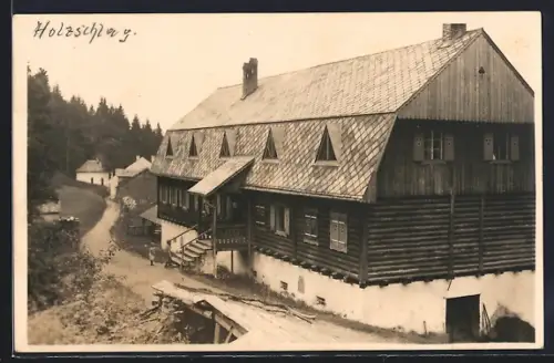 AK Holzschlag /Ob. Österr., Stift Schlägl`sches Touristenheim, Pächster L. Wöss