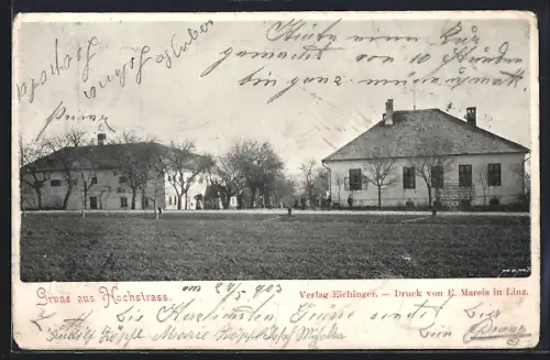 AK Hochstrass, Teilansicht vom Feld aus