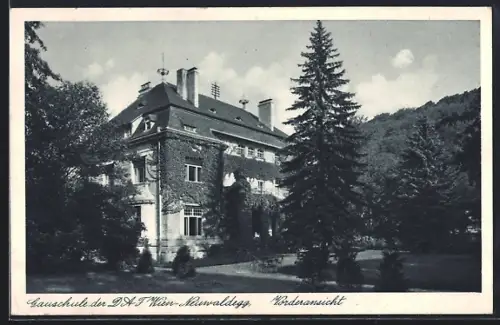 AK Wien-Neuwaldegg, Gauschule der DAF, Vorderansicht