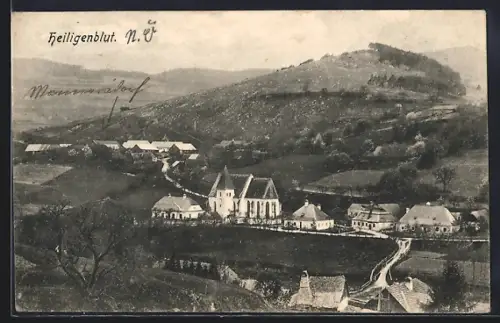 AK Raxendorf, Heiligenblut, Ortsansicht aus der Vogelschau