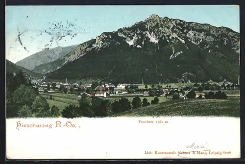 AK Hirschwang /N.-Oe., Ortsansicht mit Feuchter