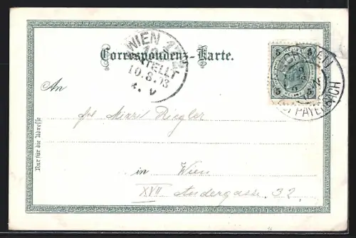 AK Hirschwang /N.-Oe., Ortsansicht mit Feuchter