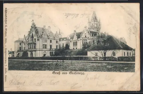 AK Grafenegg, Blick auf das Schloss