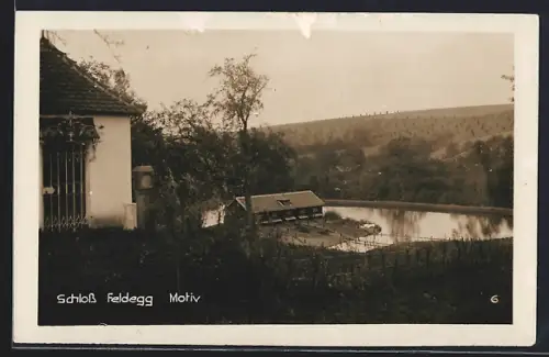 AK Pram /O.-Oe., Blick auf das Schloss Feldegg