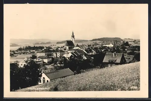 AK Frankenmarkt, Ortsansicht aus der Vogelschau