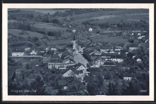 AK Haag am Hausruck, Ortsansicht aus der Vogelschau