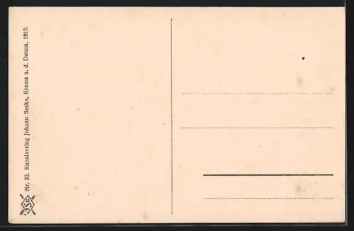 AK Krems a. d. Donau, Ortsansicht mit Strasse u. Turm aus der Vogelschau