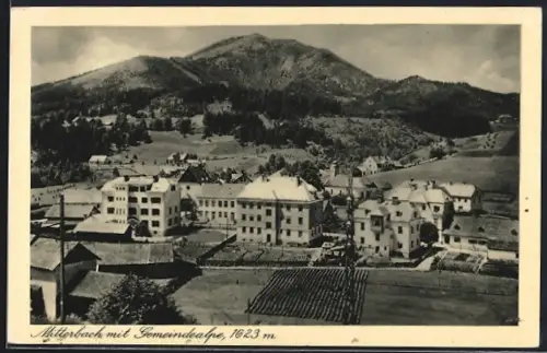 AK Mitterbach /N.-Oe., Ortsansicht mit Gemeindealpe