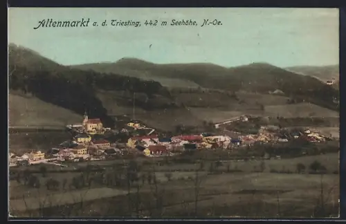 AK Altenmarkt a. d. Triesting, Gesamtansicht aus der Vogelschau