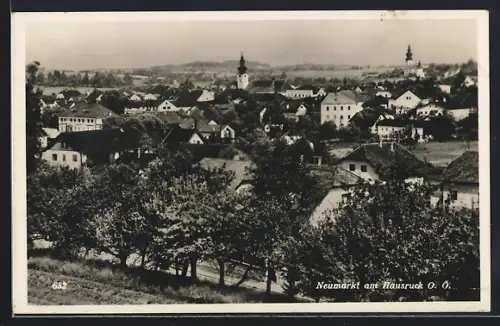 AK Neumarkt am Hausruck, Totalansicht aus der Vogelschau