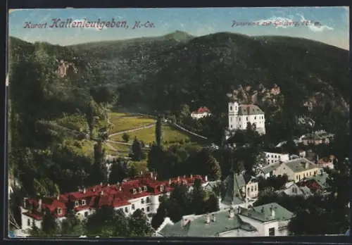 AK Kaltenleutgeben, Panorama mit Gaisberg