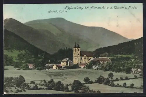 AK Hafnerberg bei Altenmarkt, Ortsansicht mit Hocheck