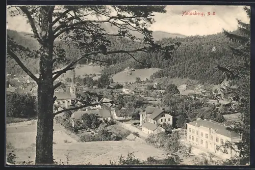 AK Hohenberg /N. Ö., Totalansicht aus der Vogelschau