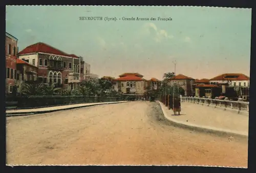 AK Beyrouth /Syrie, Grande Avenues des Francais