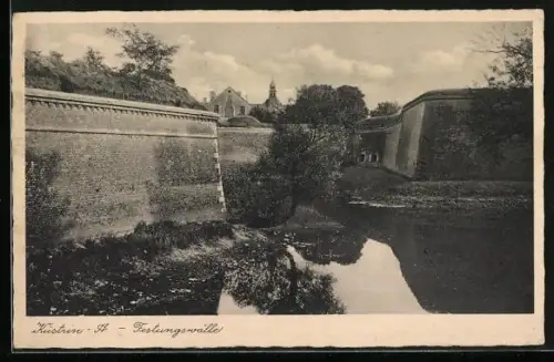 AK Cüstrin / Kostrzyn, Festungswälle