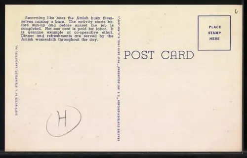 AK Amish Folks of Lancaster County at Barn Raising