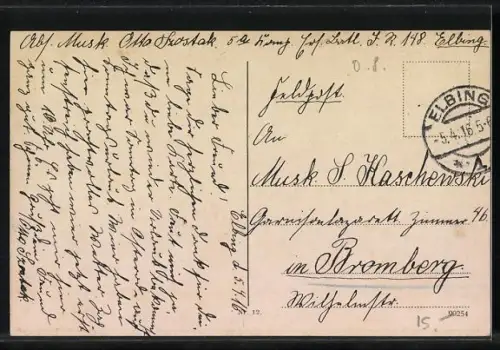 AK Elbing, Kaserne, Rathaus, Alter Markt