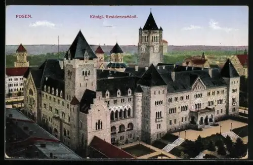 AK Posen / Poznan, Kgl. Residenzschloss