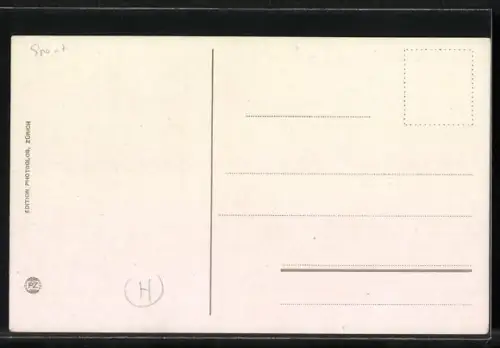 AK St. Moritz, Tailing-Party, Pferdeschlitten mit Kutscher und angehängten Touristen-Rodelschlitten