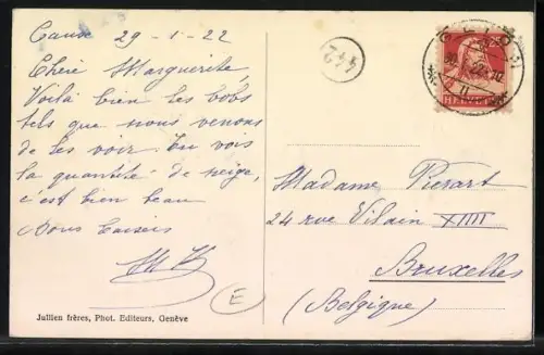 AK Glion, Bob-Sleigh auf der Rodelbahn