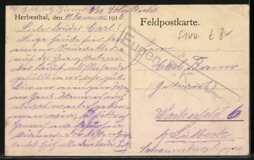 AK Herbesthal, Gruppe X, Rotkreuz-Personal bei einer Feier