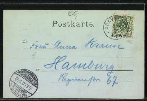 Mondschein-AK Gravelotte-St. Hubert, Denkmal Rheinisches Jäger-Bataillon No. 8