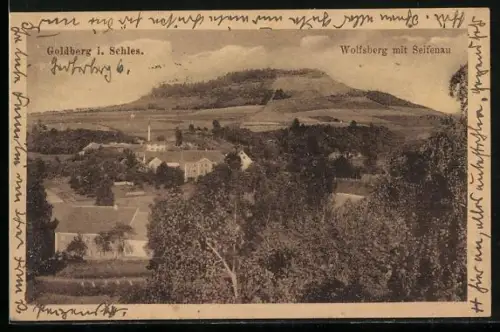 AK Goldberg i. Schles., Wolfsberg mit Seifenau
