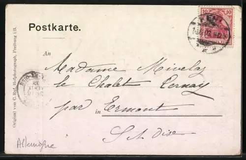 AK Leglshurst, Hanauer in badischen Volkstrachten