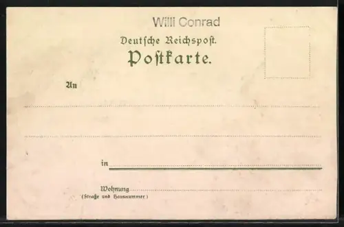 Lithographie Gutach, Schwarzwälder Trachten