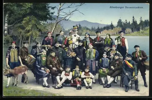 AK Altenburg, Altenburger Bauerntrachten