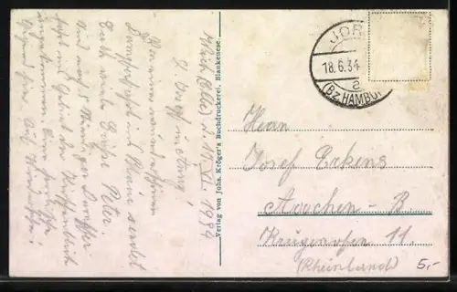 AK Altenlande, Altländer Braut in Nationaltracht, Altes Bauernhaus