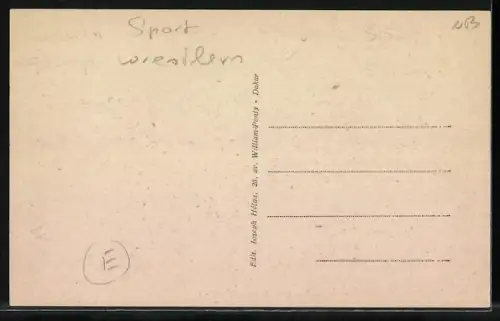 AK Afrique Occidentale Francaise, Groupe de lutteurs Sénégalais