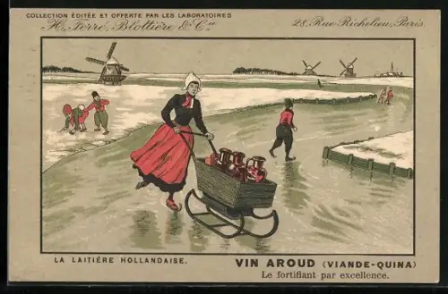 AK Reklame für Medikament Vin Aroud, La Laitiere Hollandaise
