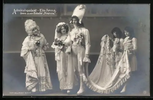 AK Berlin, Admiralspalast-Eis-Arena, Eisbalett Yvonne, Szenenbild