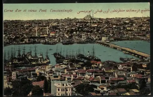 AK Constantinople, Corne d'or et vieux pont