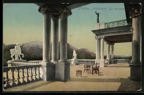 AK Corfou, Achilleion, La Terrasse