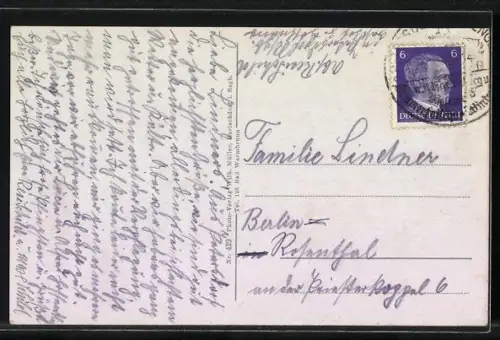 AK Oberschreiberhau, Pferdekopfsteine, Zackelfallbaude, Strassenansicht
