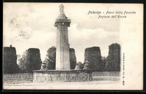 AK Palermo, Parco della Favorita, Fontana dell'Ercole