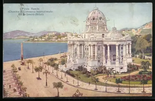 Künstler-AK Rio de Janeiro, Palais Monröe