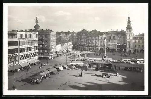 AK Mor. Ostrava, Masarykovo nám., Blick auf den Marktplatz