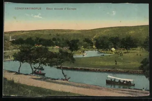 AK Constantinople, Eaux douces d`Europe