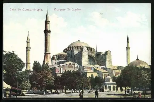 AK Constantinople, Mosquee St. Sophie