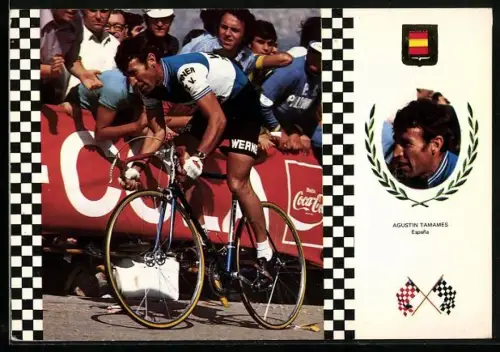AK Radsportler Agustin Tamames während eines Rennens