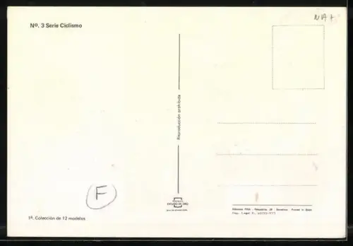 AK Radsportler Agustin Tamames während eines Rennens