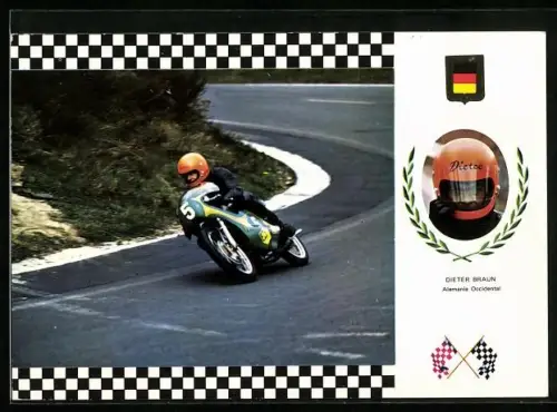 AK Serie Gran Prix, Moto Maico 250cc, Dieter Braun, Alemannia Occidental, Motorradrennfahrer
