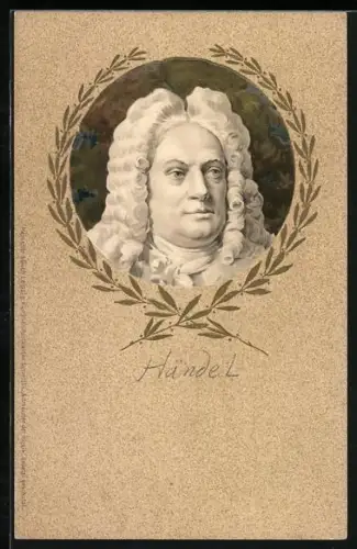 AK Georg Friedrich Händel, Komponist, 16585-1759