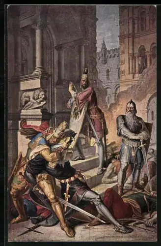 AK Nibelungen, Kampf vor dem Schloss, Bild 25